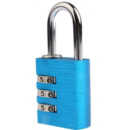 1 pcs - RS PRO Combination Weatherproof Aluminium Combination Padlock, 5mm Shackle, 30mm Body