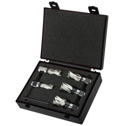 1 Set - RS PRO Cobalt Steel 14 - 22mm Cutting Diameter Magnetic Drilling Hole Cutter Set