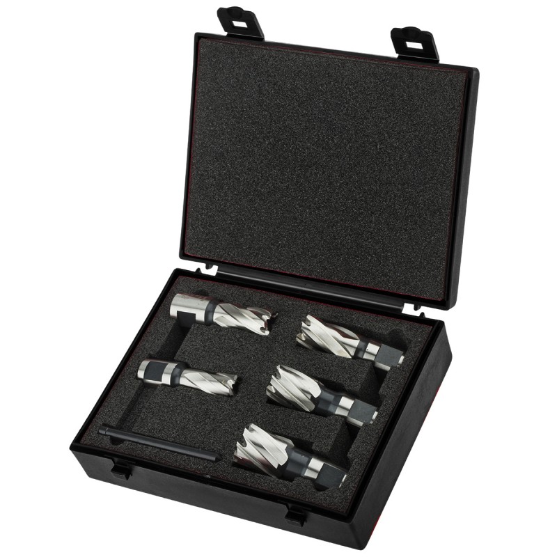 1 Set - RS PRO Cobalt Steel 14 - 22mm Cutting Diameter Magnetic Drilling Hole Cutter Set