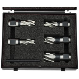 1 Set - RS PRO Cobalt Steel 14 - 22mm Cutting Diameter Magnetic Drilling Hole Cutter Set