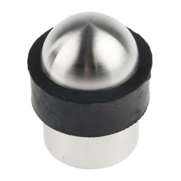 1 pcs - RS PRO Silver Stainless Steel Floor-Mounted Door Stop