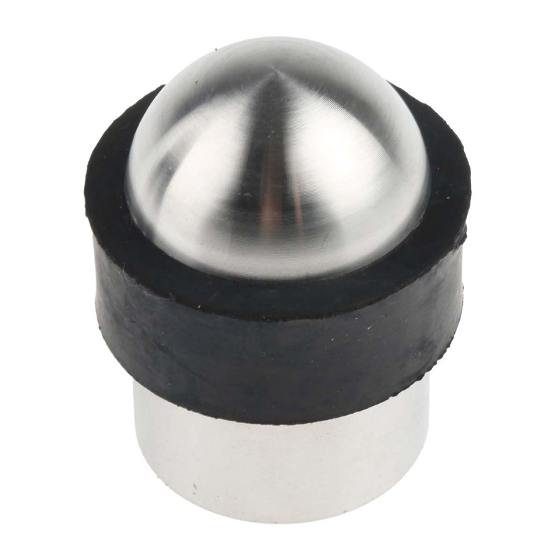 1 pcs - RS PRO Silver Stainless Steel Floor-Mounted Door Stop