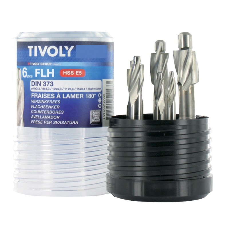 1 Set - Tivoly Counterbore, 6 Piece