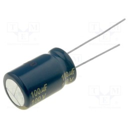 1 pcs x PANASONIC - EEUFC2A101 - Capacitor: electrolytic, low ESR, THT, 100uF, 100VDC, Ø12.5x20mm