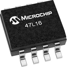 10 pcs - Microchip 47L16-E/SN, 16kbit EERAM, 400ns 8-Pin SOIC Serial-I2C