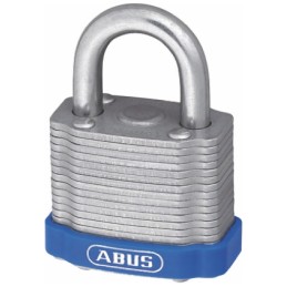 1 pcs - ABUS Key Weatherproof Steel Padlock, 8.8mm Shackle, 53mm Body