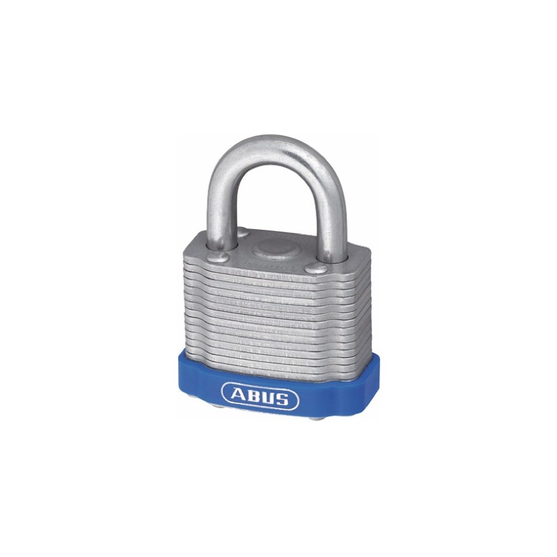 1 pcs - ABUS Key Weatherproof Steel Padlock, 8.8mm Shackle, 53mm Body