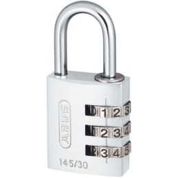 1 pcs - ABUS 145/30 Combination Weatherproof Aluminium, Steel Safety Padlock, 5mm Shackle, 30mm Body