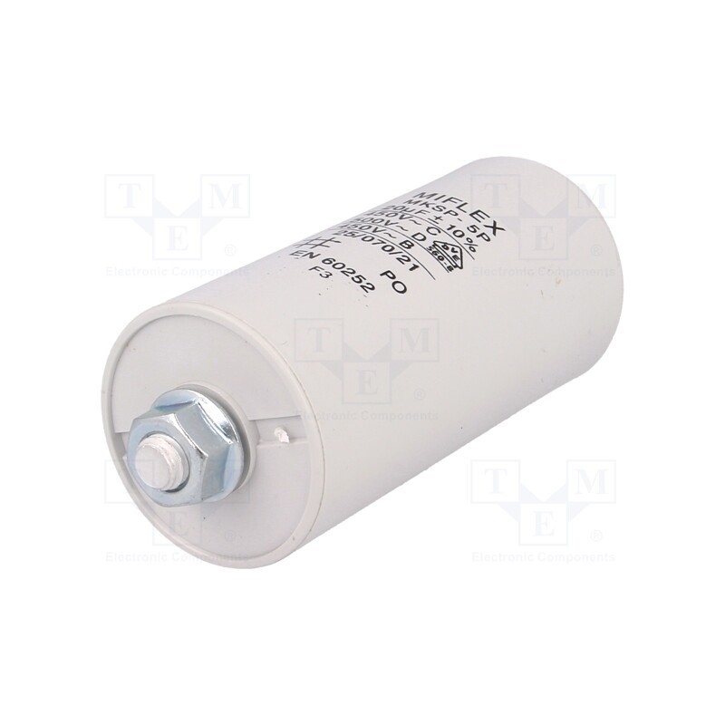 1 pcs x MIFLEX - I15KV620K-B - Capacitor: motors, run, 20uF, 450V, Ø40x83mm, -25÷70°C, ±10%, 2