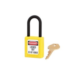 1 pcs - Master Lock Key Safety Padlock, 6mm Shackle