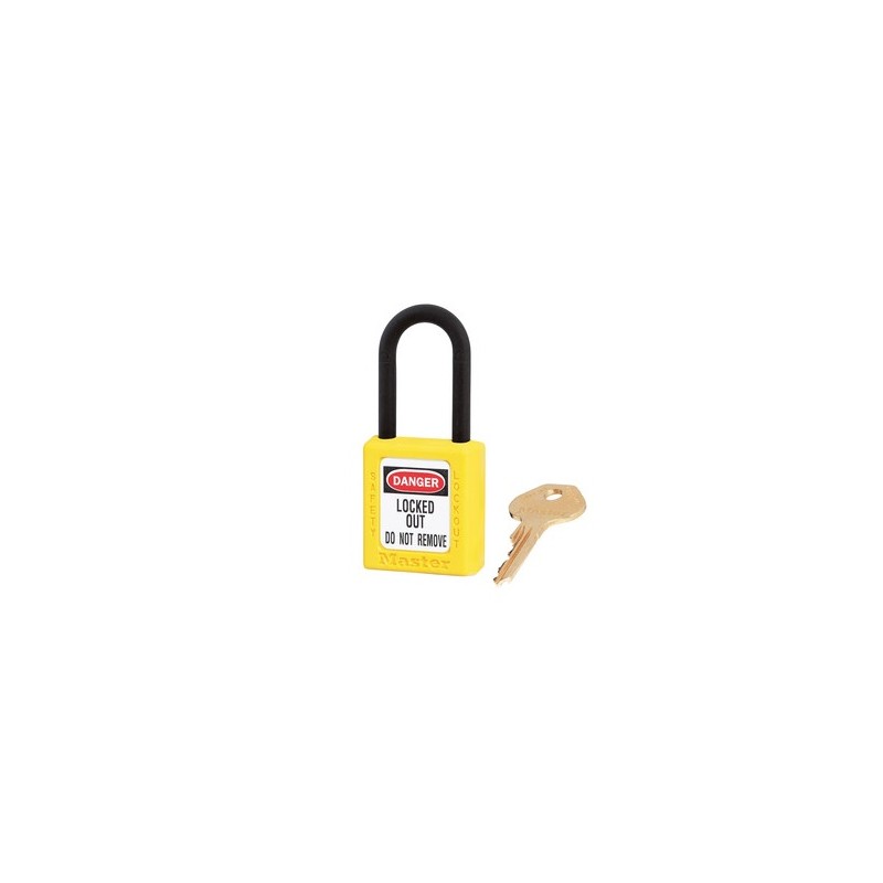 1 pcs - Master Lock Key Safety Padlock, 6mm Shackle