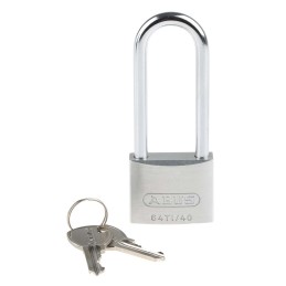 1 pcs - ABUS 64TI Key Weatherproof Titanium Weatherproof Padlock, 6.5mm Shackle, 40mm Body