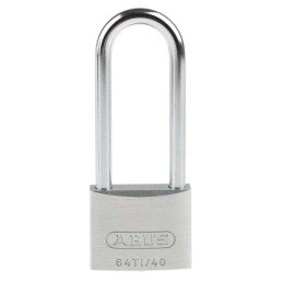1 pcs - ABUS 64TI Key Weatherproof Titanium Weatherproof Padlock, 6.5mm Shackle, 40mm Body