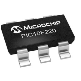 25 pcs - Microchip PIC10F220T-E/OT PIC Microcontroller, PIC10, 6-Pin SOT-23