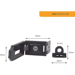 1 pcs - YALE Hardened Steel Hasp & Staple, 68.8 x 46mm