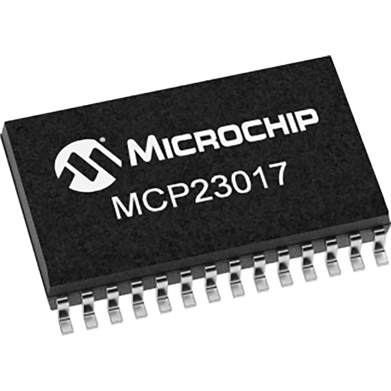 10 pcs - Microchip 16-Channel I/O Expander I2C 28-Pin SOIC, MCP23017T-E/SO