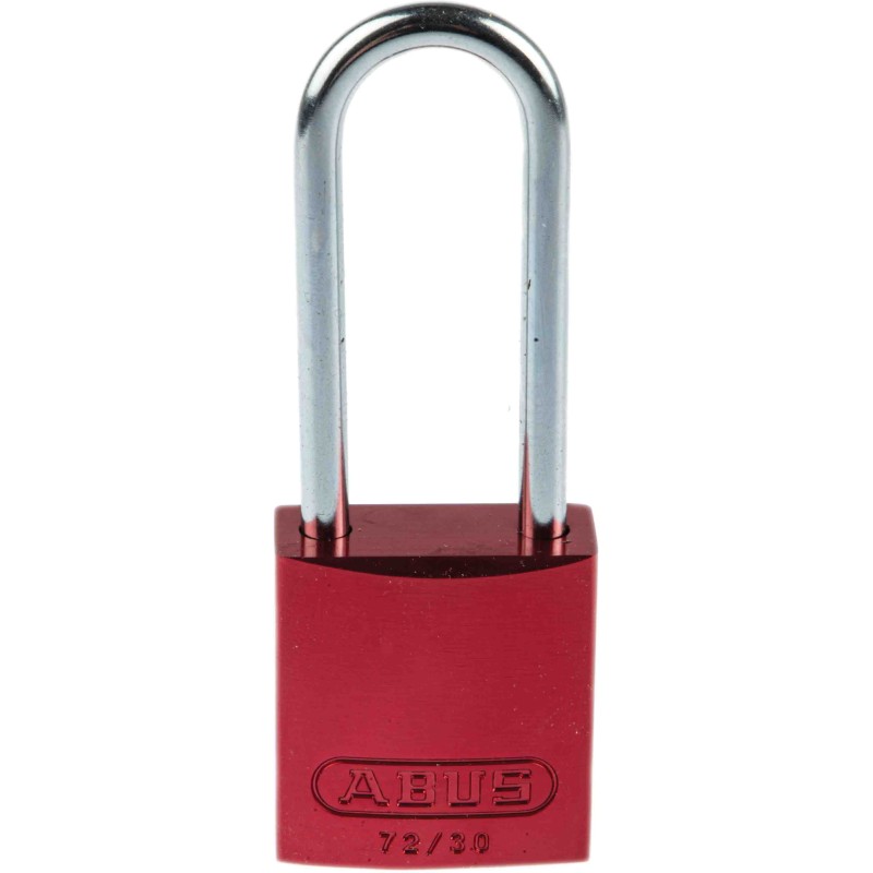 1 pcs - ABUS 72/30 Key Weatherproof Aluminium, Steel Safety Padlock, 4.4mm Shackle, 32.2mm Body