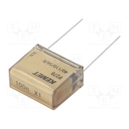 1 pcs x KEMET - P278SU104M480A - Capacitor: paper, X1, 100nF, 480VAC, 22.5mm, ±20%, THT, P278, 1000VDC