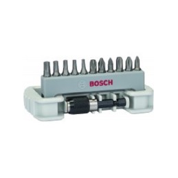 1 Set - Bosch 11-Piece Masonry Drill Bit, Metal Drill Bit, Wood Drill Bit Set for Multi-Material, 25mm Max, 25mm Min, High