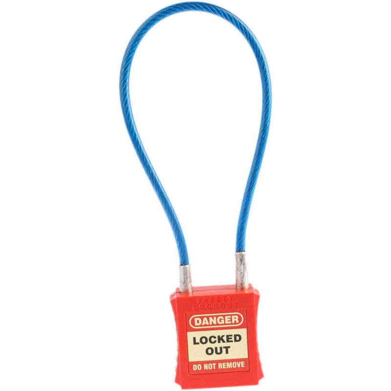 1 pcs - RS PRO Key Weatherproof Steel Safety Padlock, 4.5mm Shackle, 43mm Body