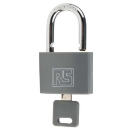 1 pcs - RS PRO Key Weatherproof Brass Padlock, 6mm Shackle, 43mm Body