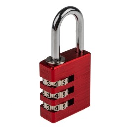 1 pcs - RS PRO Combination Weatherproof Aluminium Combination Padlock, 5mm Shackle, 30mm Body