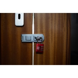 1 pcs - RS PRO Combination Weatherproof Aluminium Combination Padlock, 5mm Shackle, 30mm Body