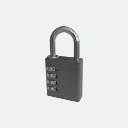 1 pcs - RS PRO Combination Aluminium Combination Padlock, 6mm Shackle, 40mm Body