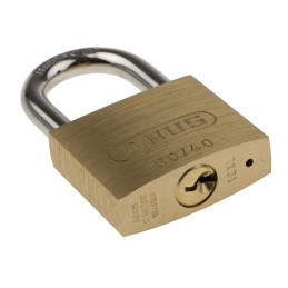 1 pcs - ABUS Key Weatherproof Brass, Steel Padlock, 6mm Shackle, 40mm Body