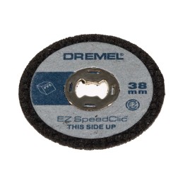 1 Set - Dremel Aluminium Oxide Cutting Disc, 38mm x 1.12mm Thick, Medium Grade, P60 Grit, 5 in pack