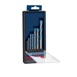 1 Set - Bosch 4-Piece Twist Drill Bit Set for Multi-Material, 8mm Max, 5.5mm Min, Carbide Tipped Bits