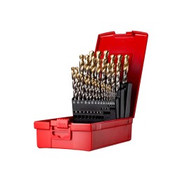 1 Set - Dormer 29-Piece Jobber Drill Set for Multi-Material, 1/2in Max, 1/16in Min