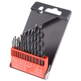 1 Set - RS PRO 13-Piece Twist Drill Bit Set for Metal, 1/4in Max, 1/16in Min, HSS Bits