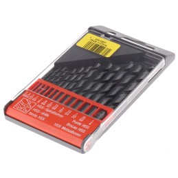 1 Set - RS PRO 13-Piece Twist Drill Bit Set for Metal, 1/4in Max, 1/16in Min, HSS Bits