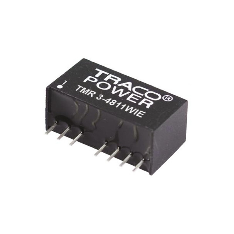 1 pcs - TRACOPOWER TMR 3WIE DC-DC Converter, 3.3V dc/ 700mA Output, 18 - 75 V dc Input, 3W, Through Hole, +85°C Max Temp
