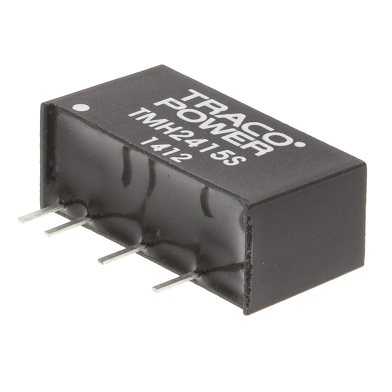 1 pcs - TRACOPOWER TMH DC-DC Converter, 15V dc/ 130mA Output, 21.6 - 26.4 V dc Input, 2W, Through Hole, +85°C Max Temp