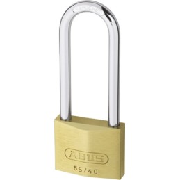 1 pcs - ABUS Key Weatherproof Brass, Steel Padlock, Keyed Alike, 6mm Shackle, 65mm Body