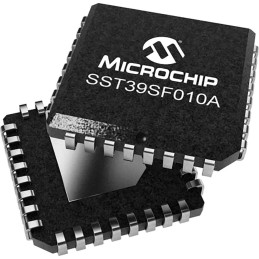 10 pcs - Microchip NOR 1Mbit Parallel Flash Memory 32-Pin PLCC-32, SST39SF010A-55-4I-NHE-T