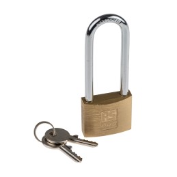 1 pcs - RS PRO Key Weatherproof Brass Padlock, 6mm Shackle, 40mm Body
