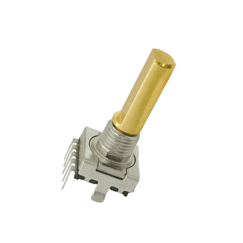 10 pcs - Elma 8 Pulse 2 bit Quadrature Mechanical Rotary Encoder with a 6 mm Slotted Shaft