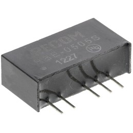 1 pcs - Recom RBE DC-DC Converter, 5V dc/ 200mA Output, 4.5 - 5.5 V dc Input, 1W, Through Hole, +85°C Max Temp -40°C Min