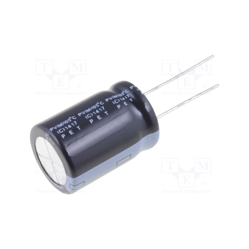 1 pcs x Elite - PV2W470MNN1825 - Capacitor: electrolytic, THT, 47uF, 450VDC, Ø18x25mm, Pitch: 7.5mm