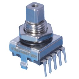 10 pcs - Elma 16 Pulse 2 bit Quadrature Mechanical Rotary Encoder with a 6 mm Slotted Shaft