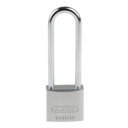 1 pcs - ABUS 64TI Key Weatherproof Titanium Weatherproof Padlock, 5mm Shackle, 30mm Body