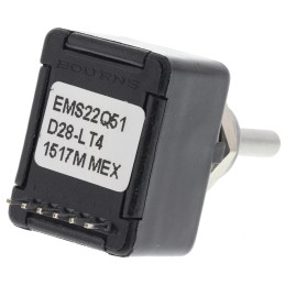 42 pcs - Bourns 256 Pulse Incremental Mechanical Rotary Encoder with a 3.17 mm Plain Shaft (Indexed), Bracket Mount