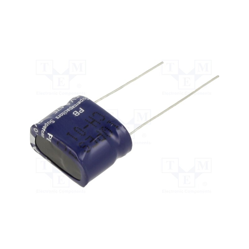 1 pcs x EATON ELECTRONICS - PB-5R0H474-R - Supercapacitor, THT, 470mF, 5VDC, -20÷80%, Body dim: 8.5x16.8x14mm
