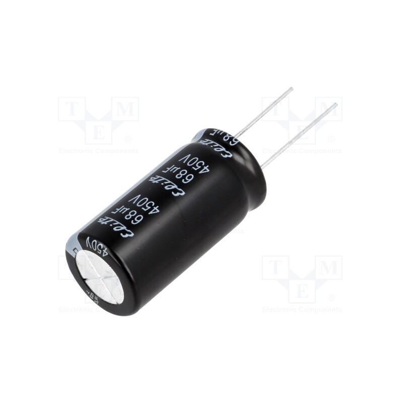 1 pcs x Elite - PF2W680MNN1836 - Capacitor: electrolytic, THT, 68uF, 450VDC, Ø18x35.5mm, ±20%, 2000h