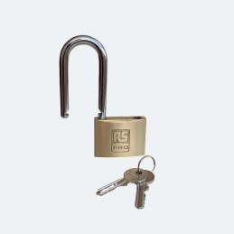 1 pcs - RS PRO Key Brass, Stainless Steel Padlock, Keyed Alike, 7mm Shackle, 50mm Body