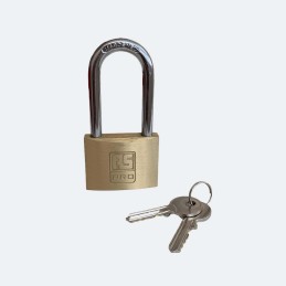 1 pcs - RS PRO Key Brass, Stainless Steel Padlock, Keyed Alike, 7mm Shackle, 50mm Body