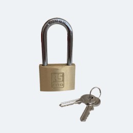 1 pcs - RS PRO Key Brass, Stainless Steel Padlock, Keyed Alike, 7mm Shackle, 50mm Body